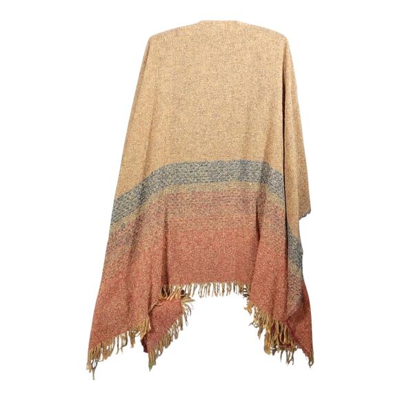 Celtic Kerry Woollen Mills Lambswool Shawl Wrap  Fringe Cape Made in Ireland - Picture 2 of 9